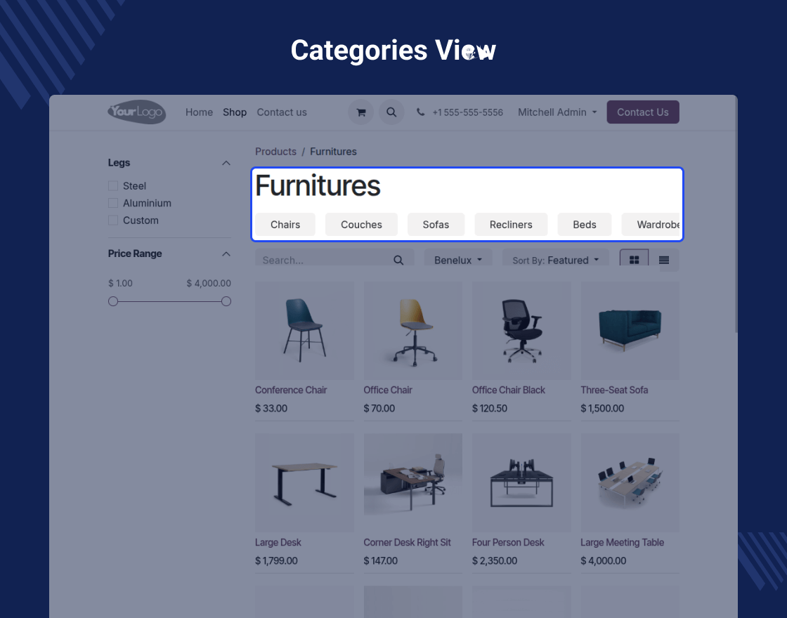 Odoo Website Advance Product Sorting