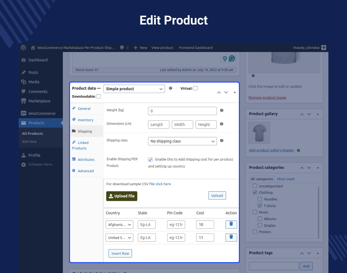 Multi Vendor Per Product Shipping for WooCommerce