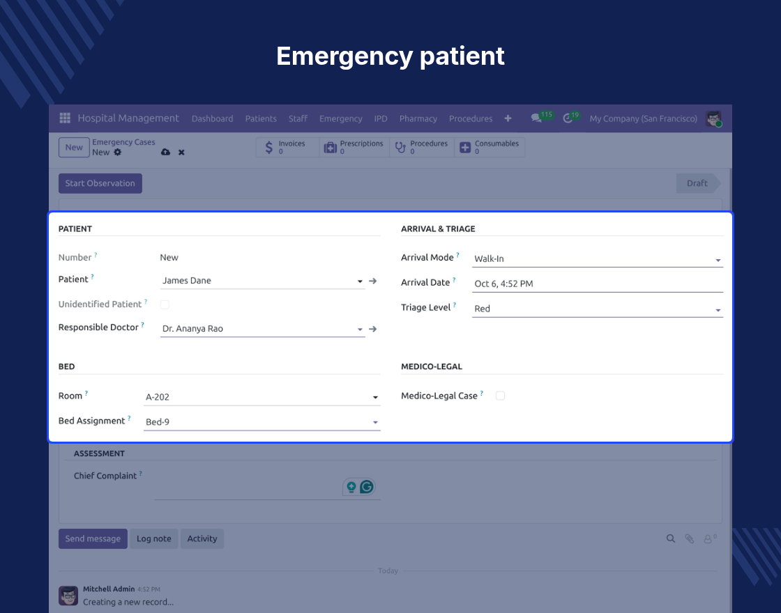 Odoo Hospital Management System