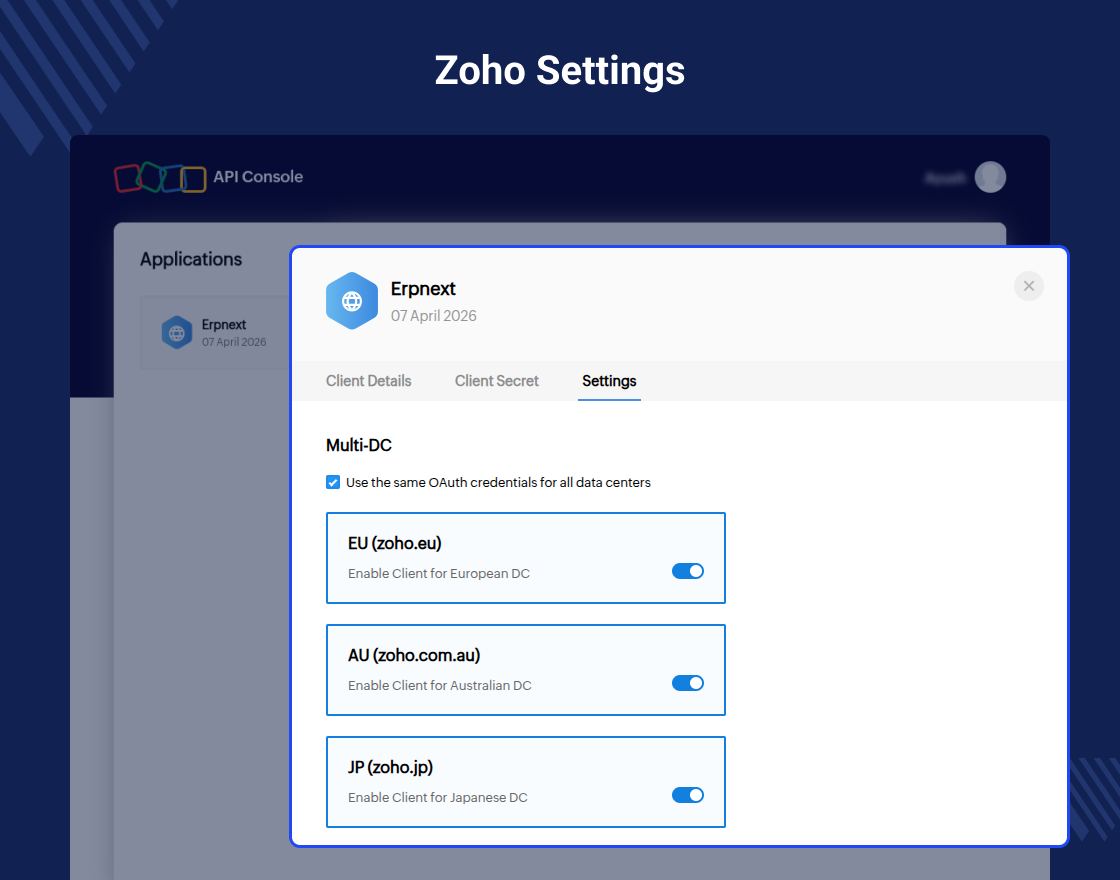 ERPNext Zoho CRM Connector