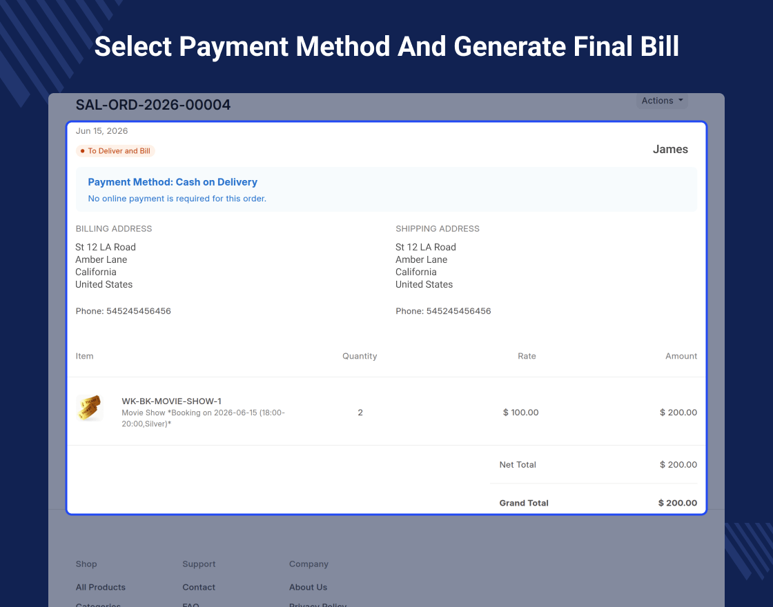 ERPNext Booking and Reservation Management