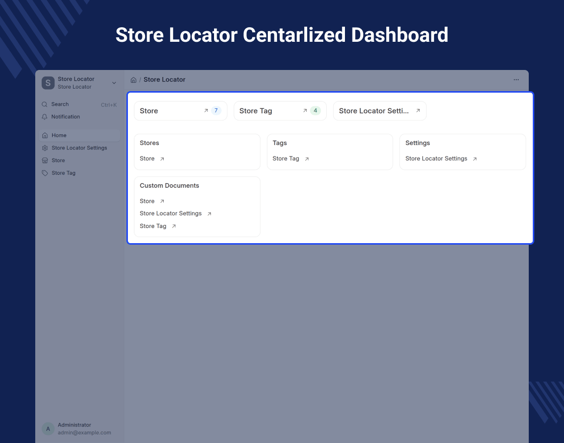 ERPNext Website Store Locator