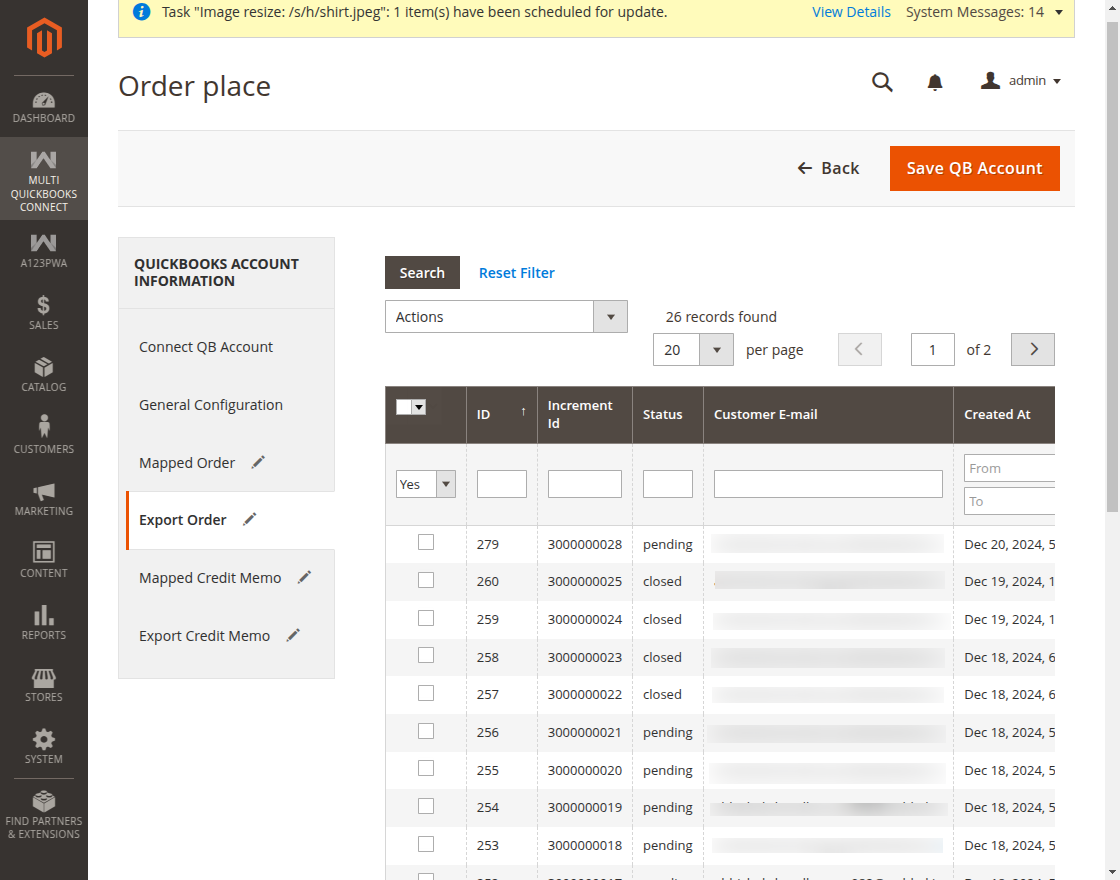 Magento 2 Multi QuickBooks Connector 