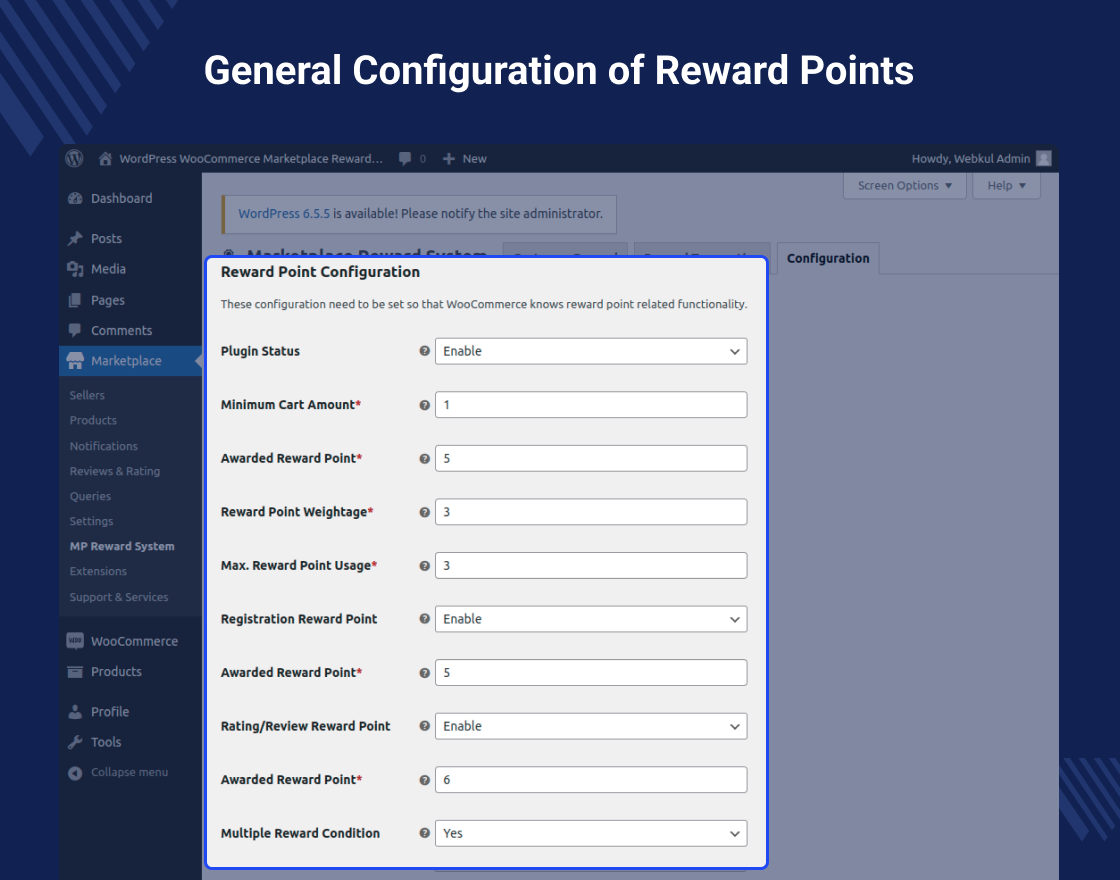 Marketplace Reward System for WooCommerce