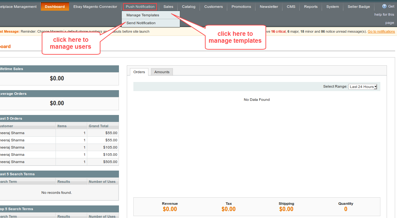 Web Push Notification for Magento (OpenMage)
