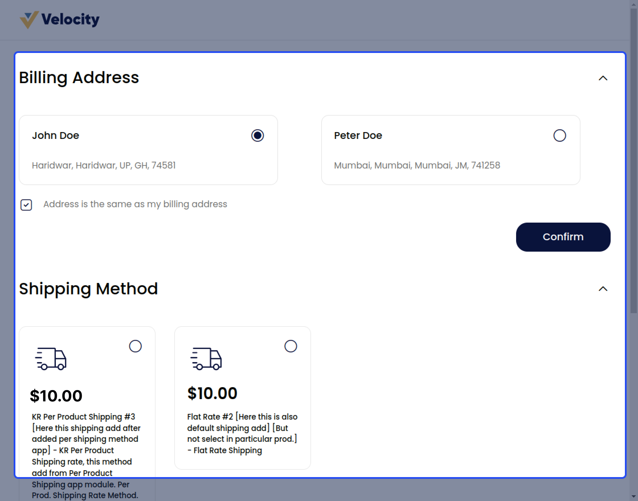 Laravel eCommerce Per Product Shipping