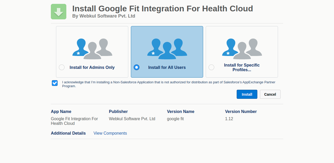 Google Fit Salesforce Health Cloud Integration