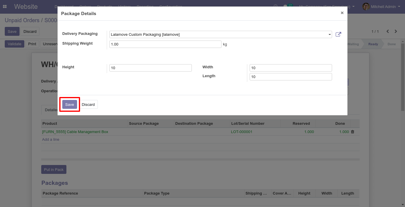 Odoo Lalamove Shipping Integration