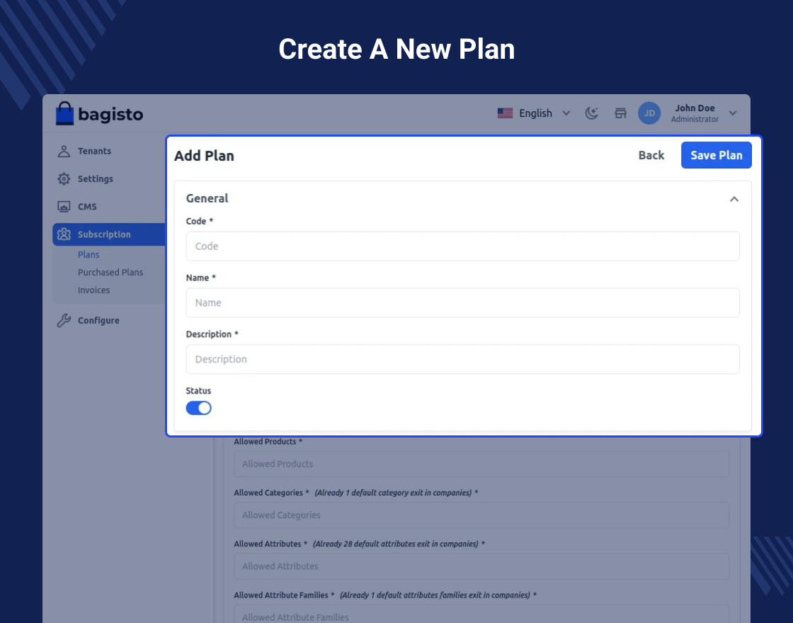Laravel eCommerce SaaS Subscription