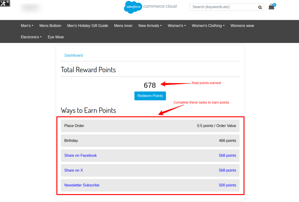 Loyalty Program For Salesforce B2C Commerce