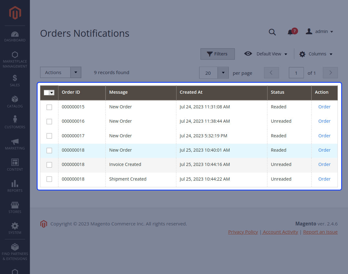 Magento 2 Multi Vendor Notifications