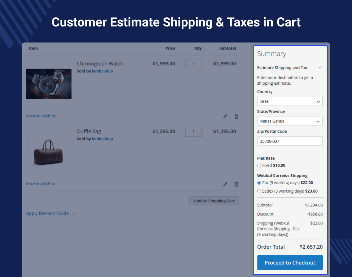 Marketplace Correios Shipping for Magento 2
