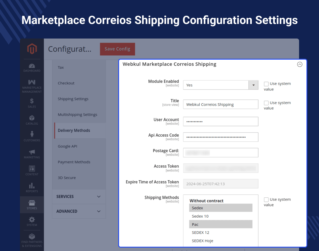 Marketplace Correios Shipping for Magento 2
