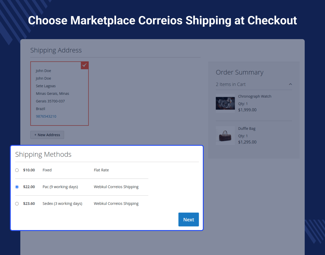 Marketplace Correios Shipping for Magento 2