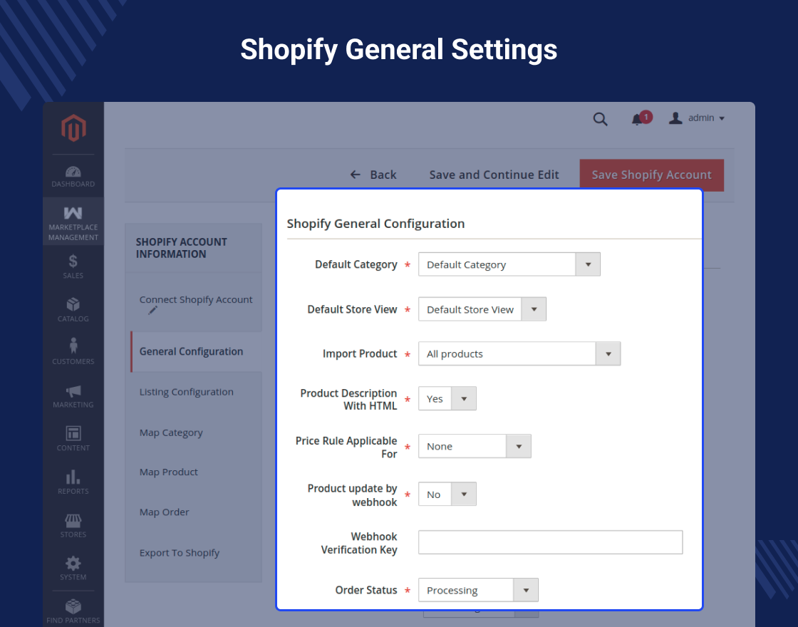 Magento 2 Multi Vendor Shopify Connector