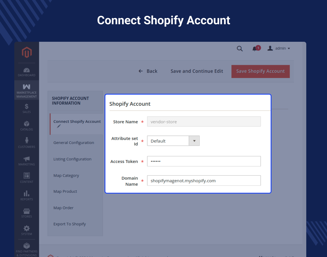 Magento 2 Multi Vendor Shopify Connector