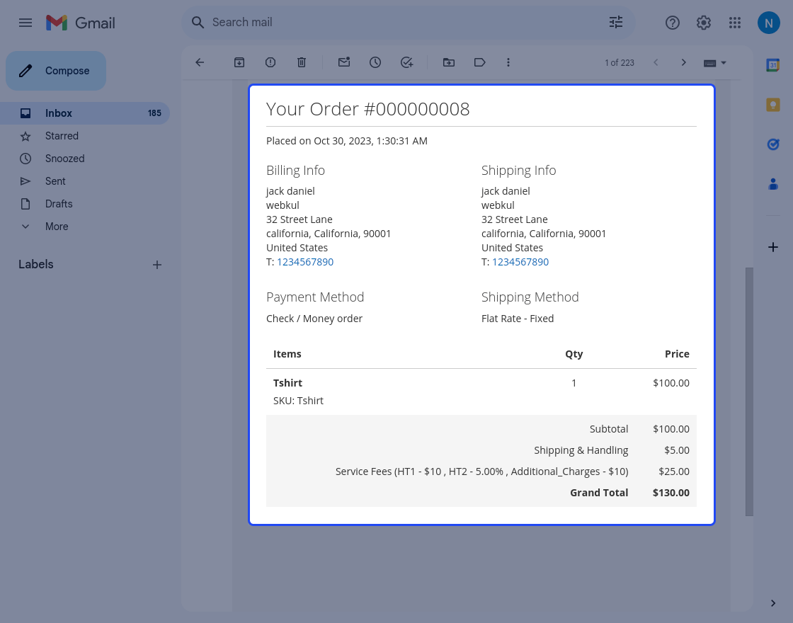 Magento 2 Vendors Service Fee extension