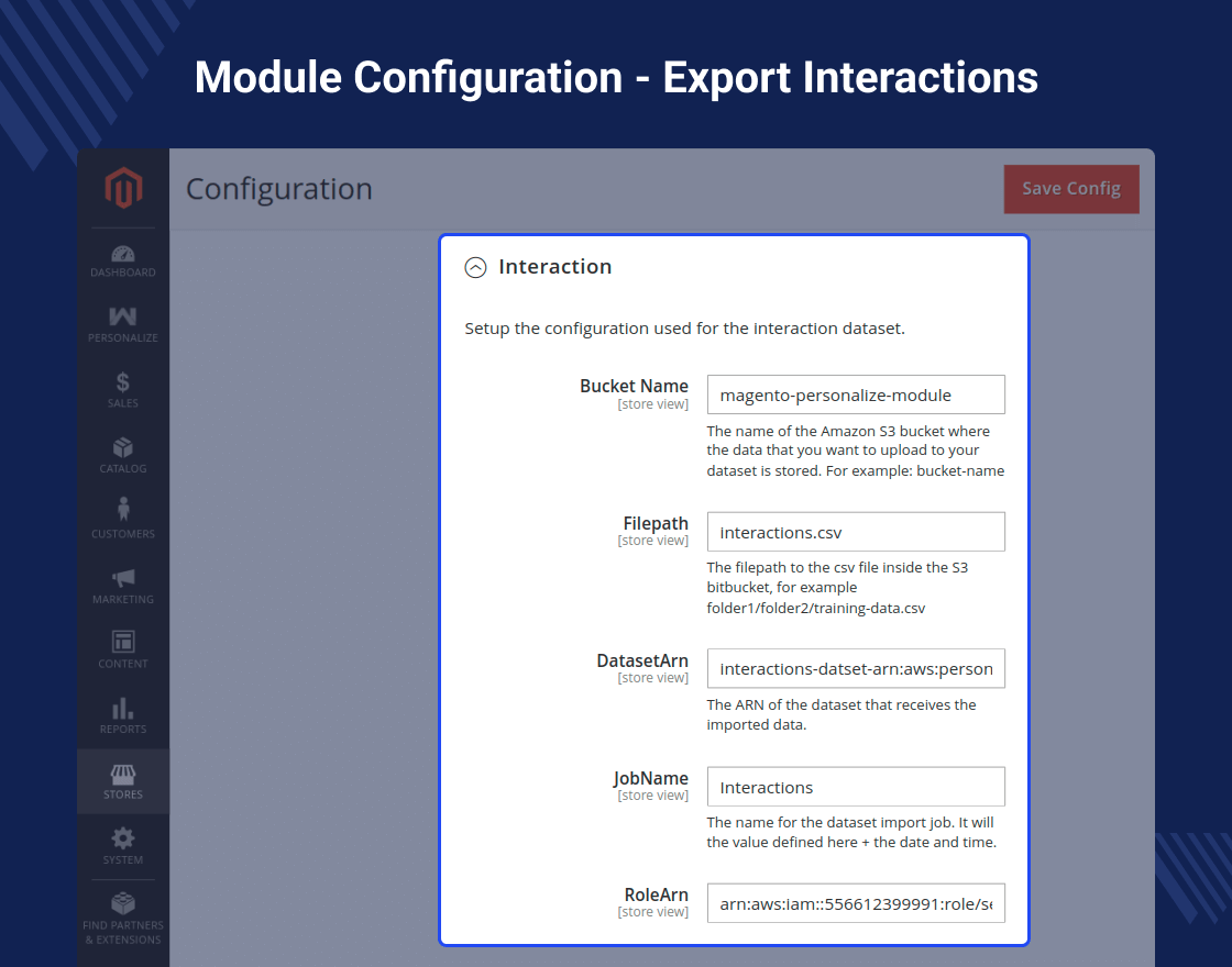 Amazon Personalize for Magento 2