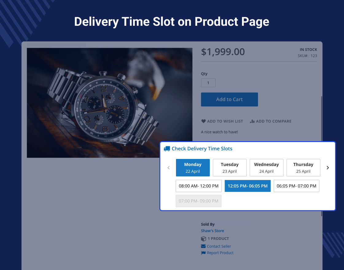 Magento 2 Delivery Time Slot Marketplace Add-On