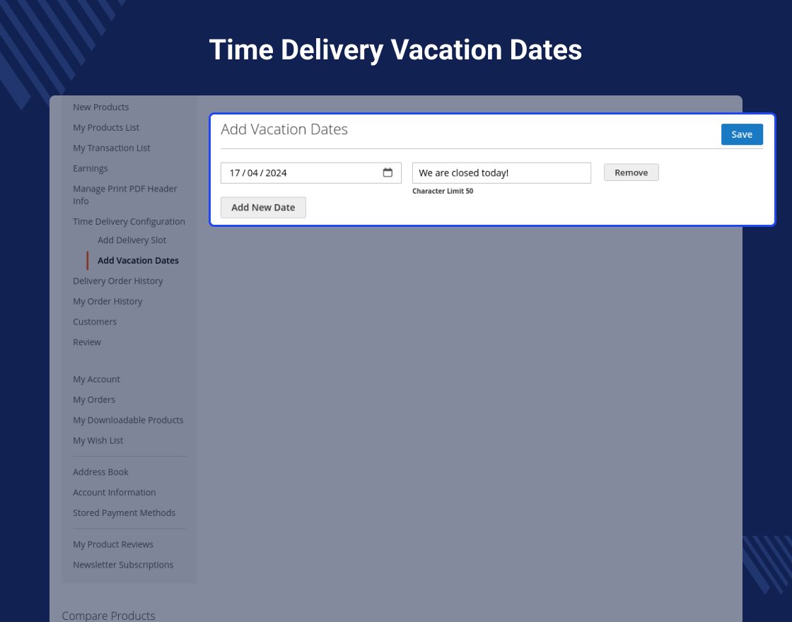 Magento 2 Delivery Time Slot Marketplace Add-On