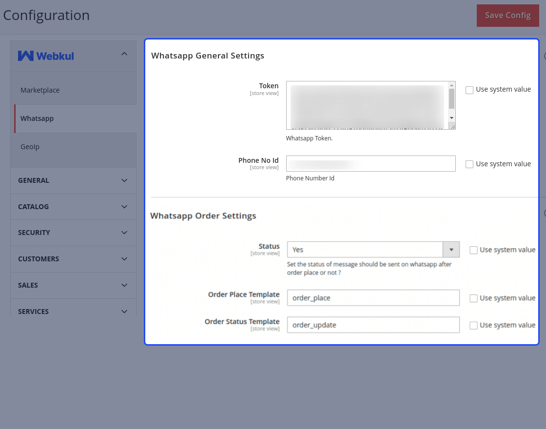 Magento 2 Whatsapp Order Notification | Status and Tracking Update - WebKul