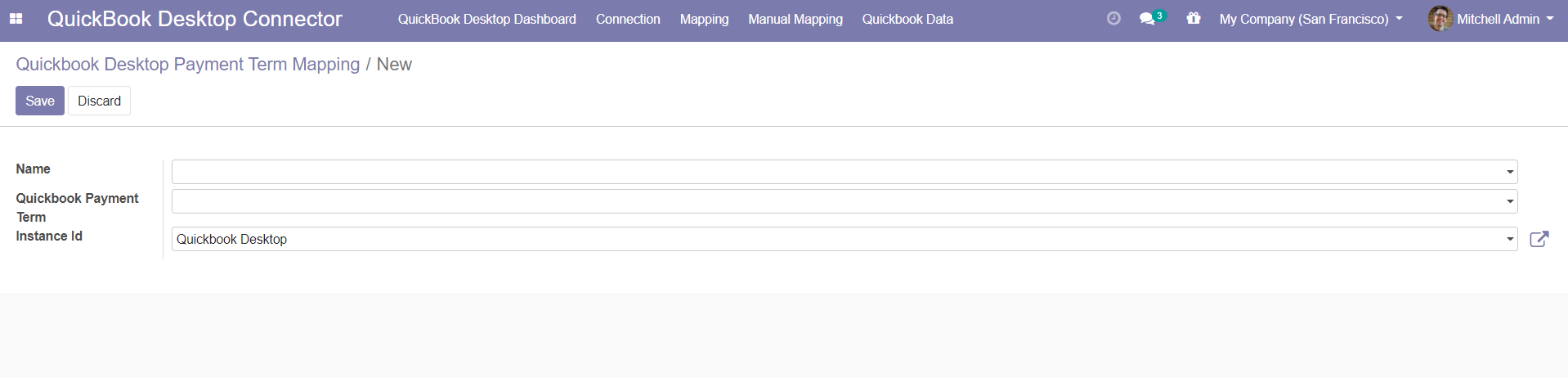 Odoo QuickBooks Desktop Connector