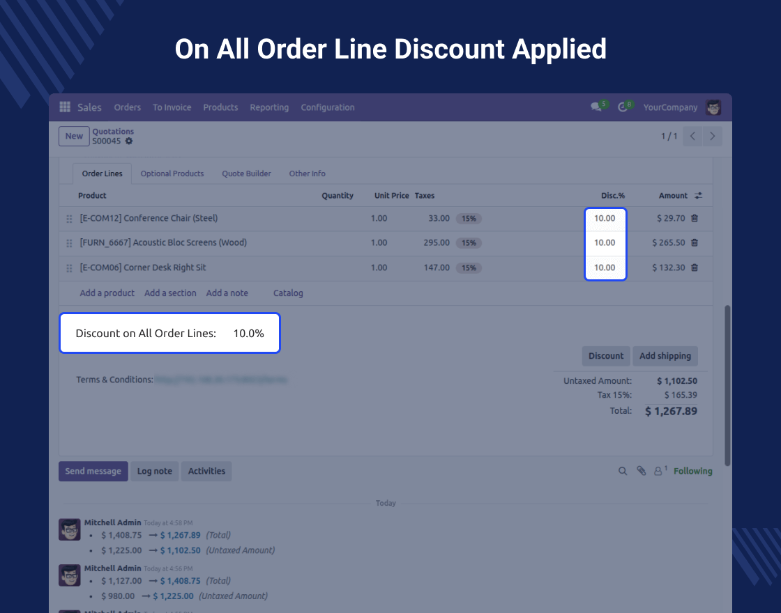 Odoo Advance Discount Tracking
