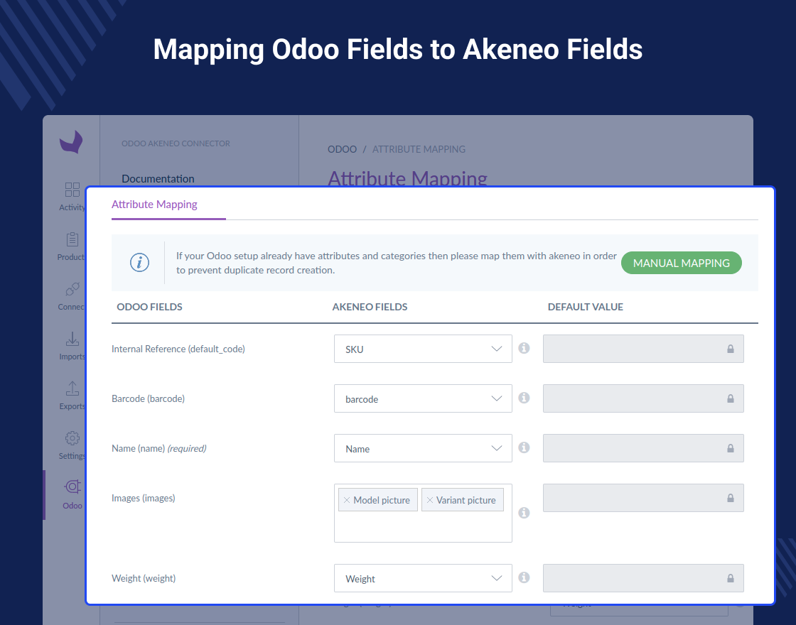 Odoo Akeneo Connector