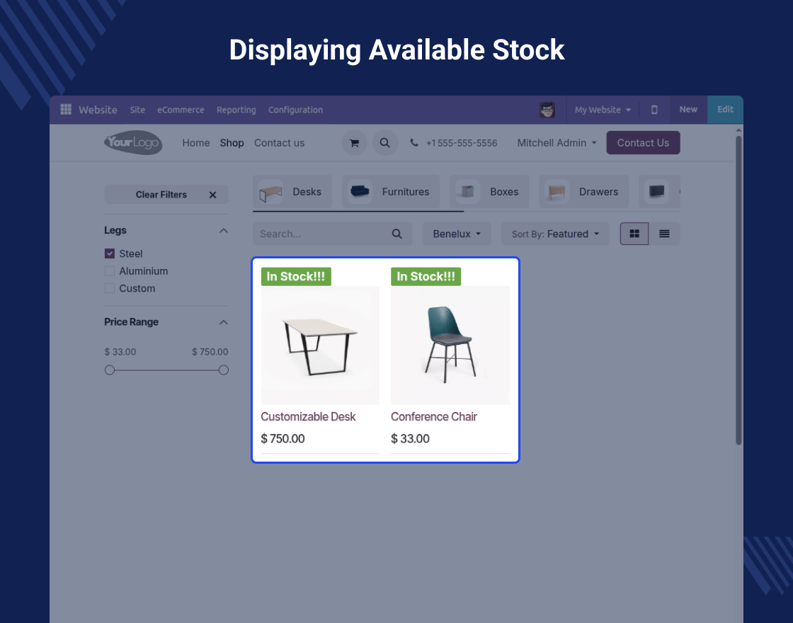 Odoo Website Advance Filter Management
