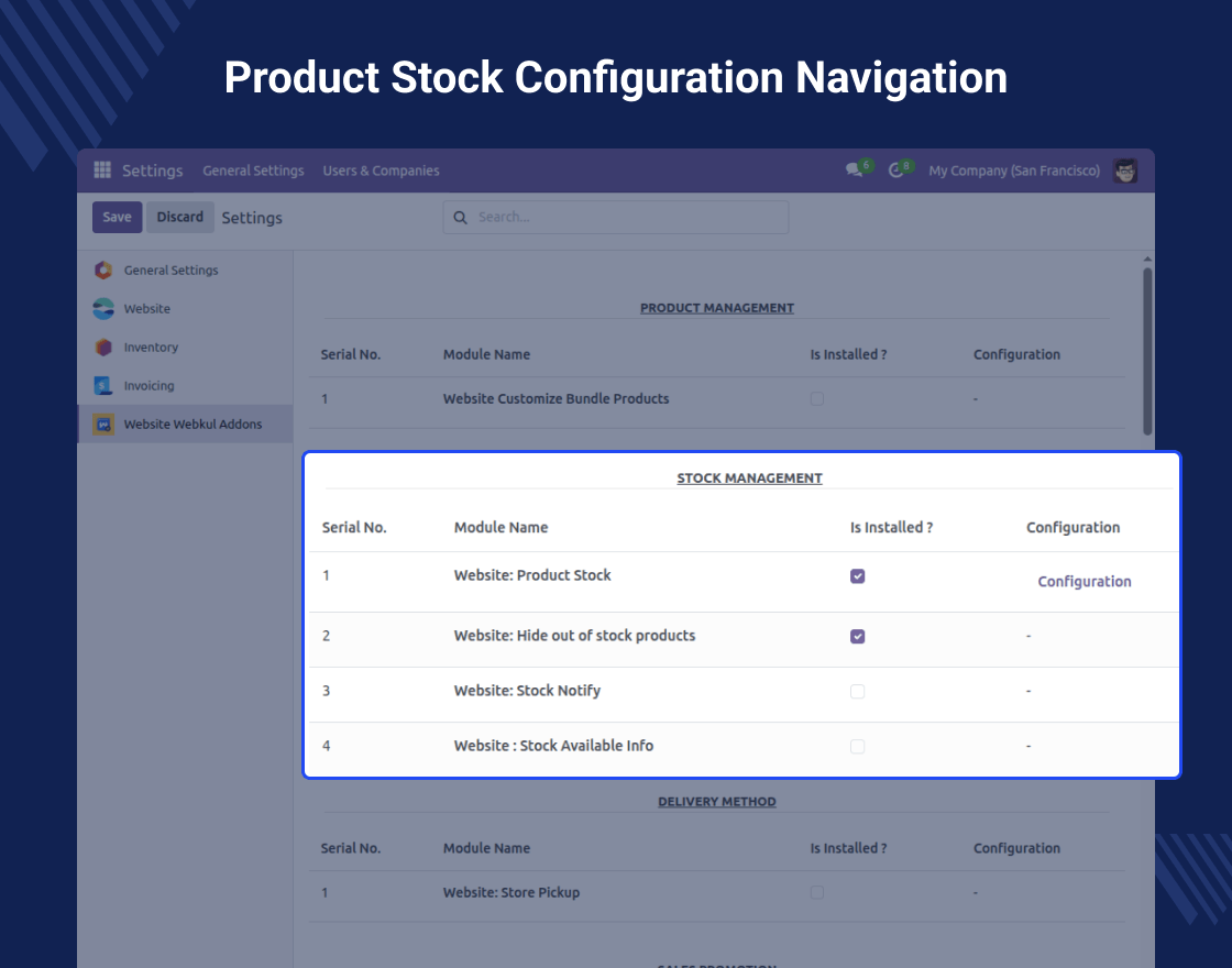 Odoo Website Advance Filter Management