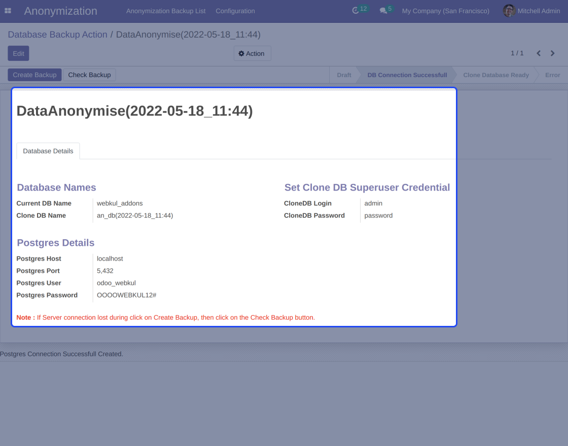 Odoo Database Anonymization
