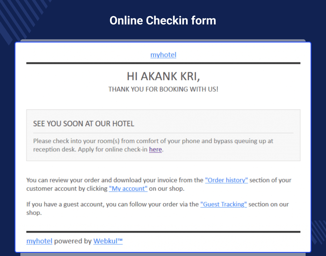 QloApps Online Check-in