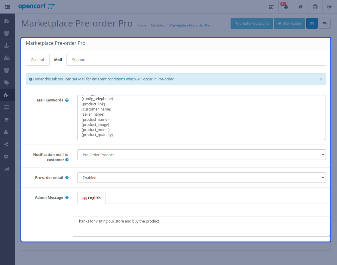 Opencart Marketplace Multi Tenant Pre-Order