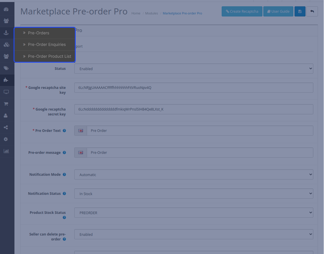 Opencart Marketplace Multi Tenant Pre-Order