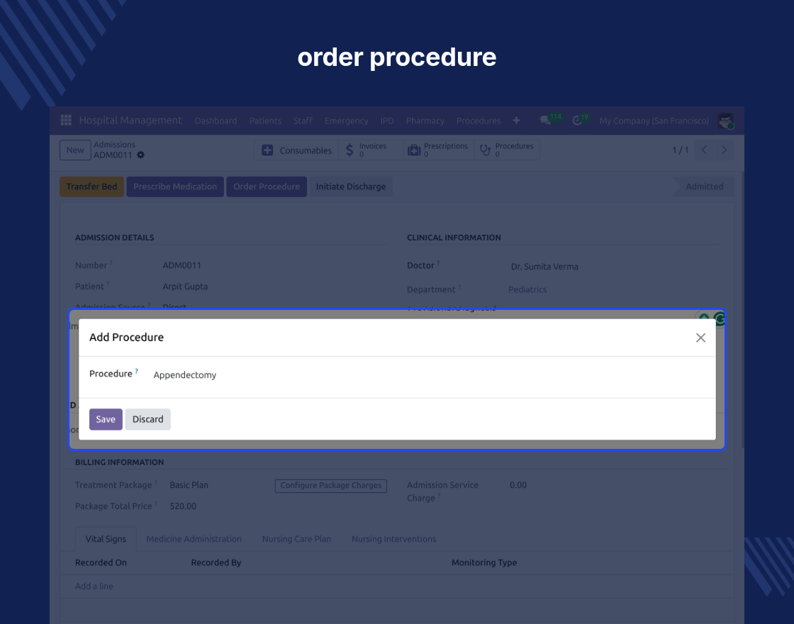 Odoo Hospital Management System