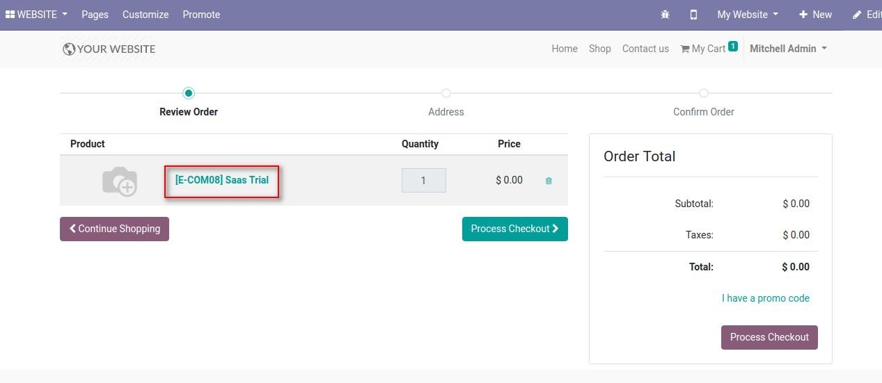 Odoo SaaS Kit Trial
