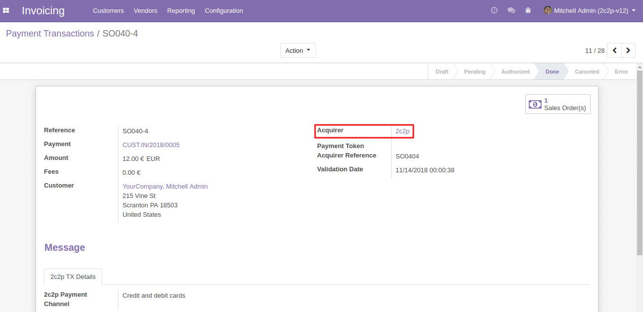 Odoo 2c2p Payment Acquirer