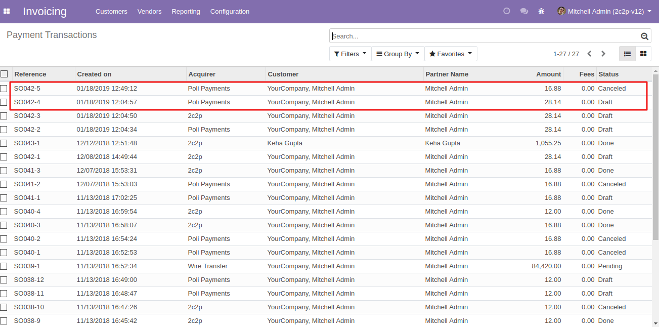 Odoo Poli Payments Acquirer