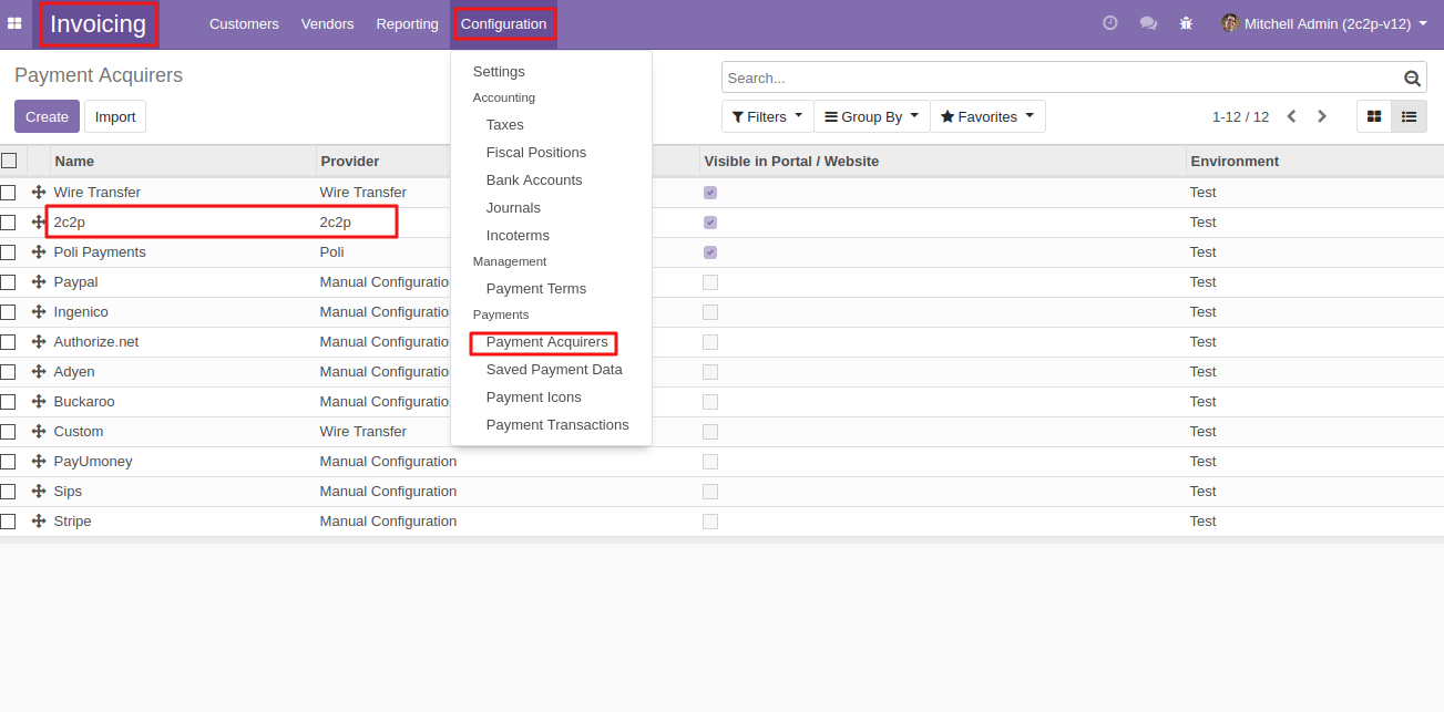 Odoo 2c2p Payment Acquirer