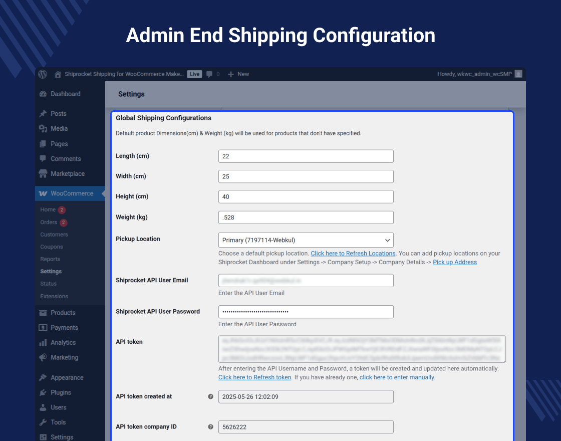 WooCommerce Marketplace Shiprocket Shipping