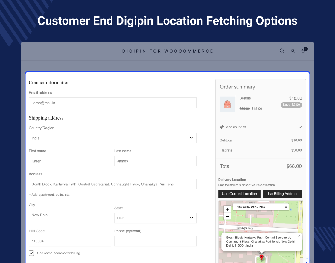 Digipin for WooCommerce