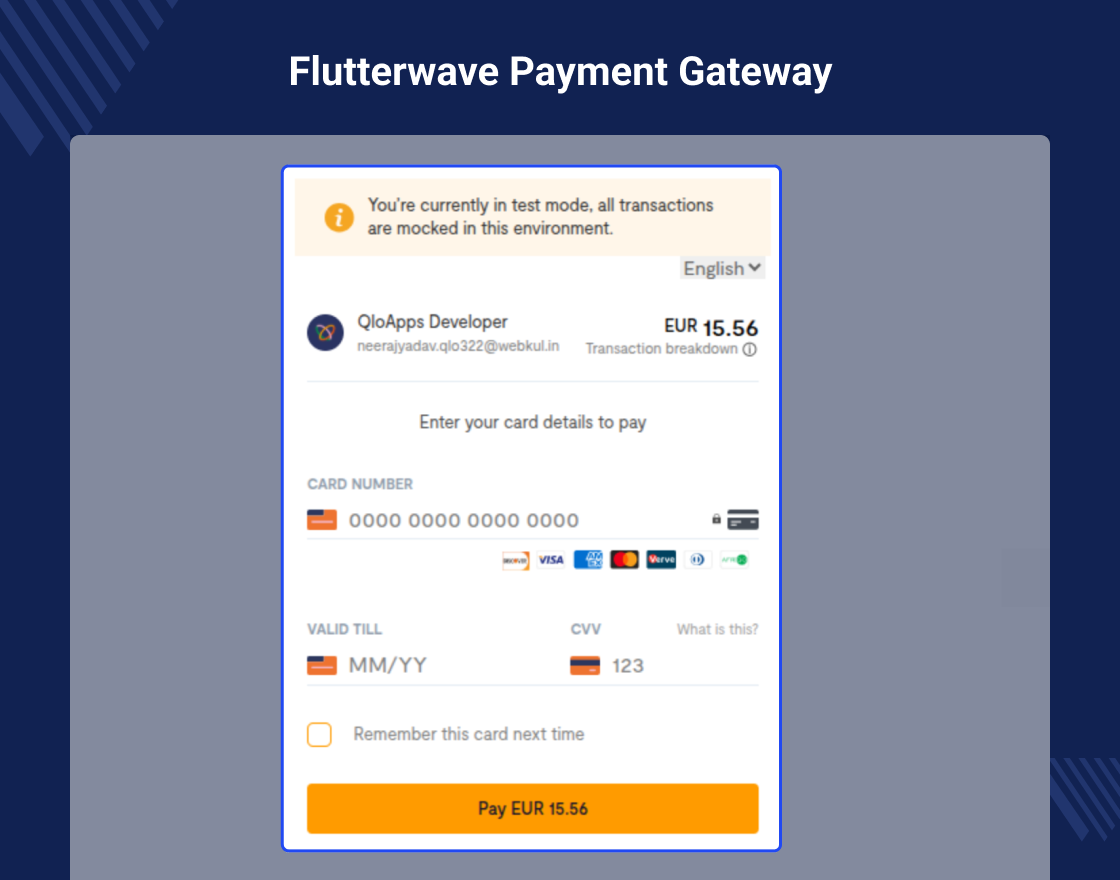 QloApps Flutterwave Payment Gateway