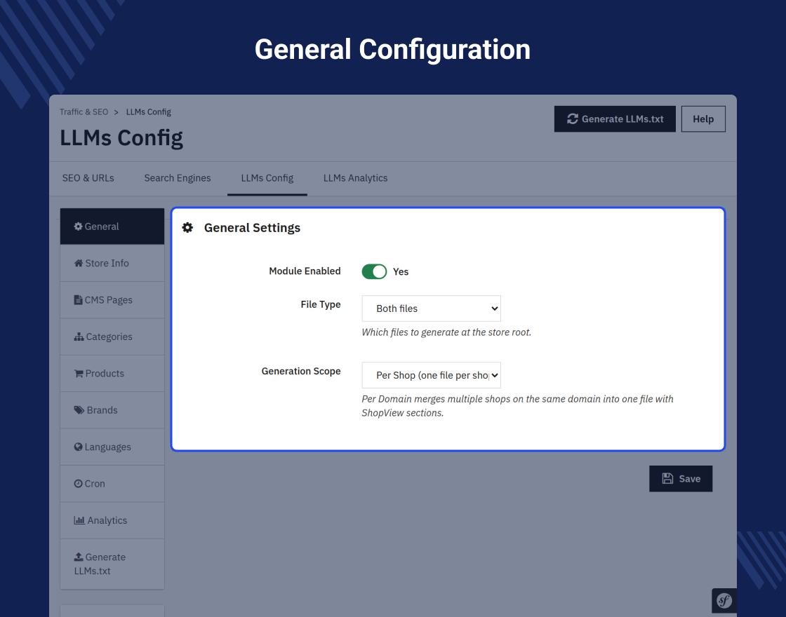 Prestashop LLMs TXT Generator