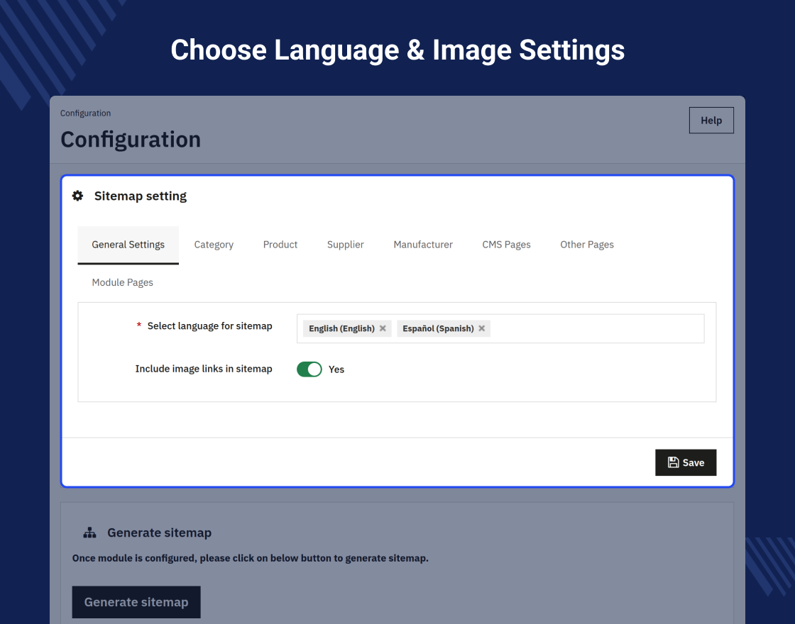 PrestaShop Sitemap Generator