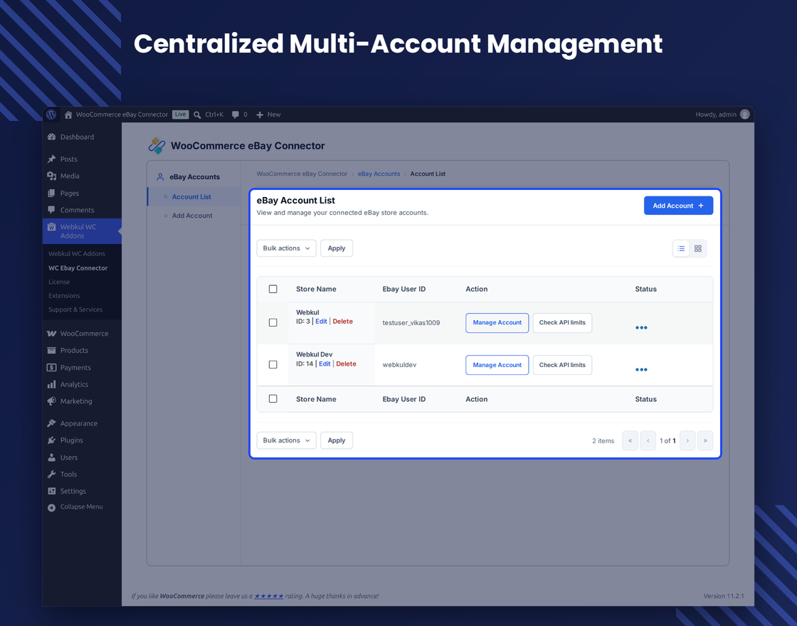 WooCommerce eBay Connector