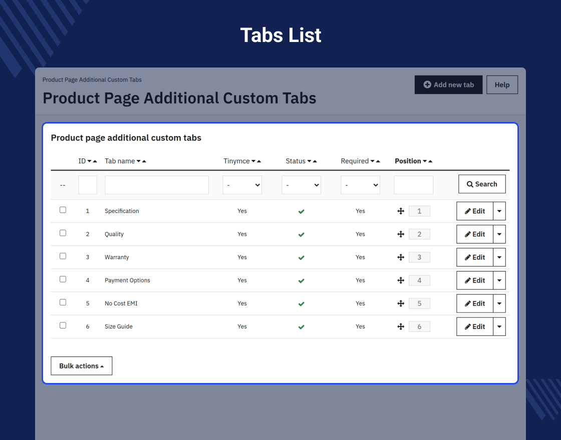 Prestashop Product Page Additional Custom Tabs