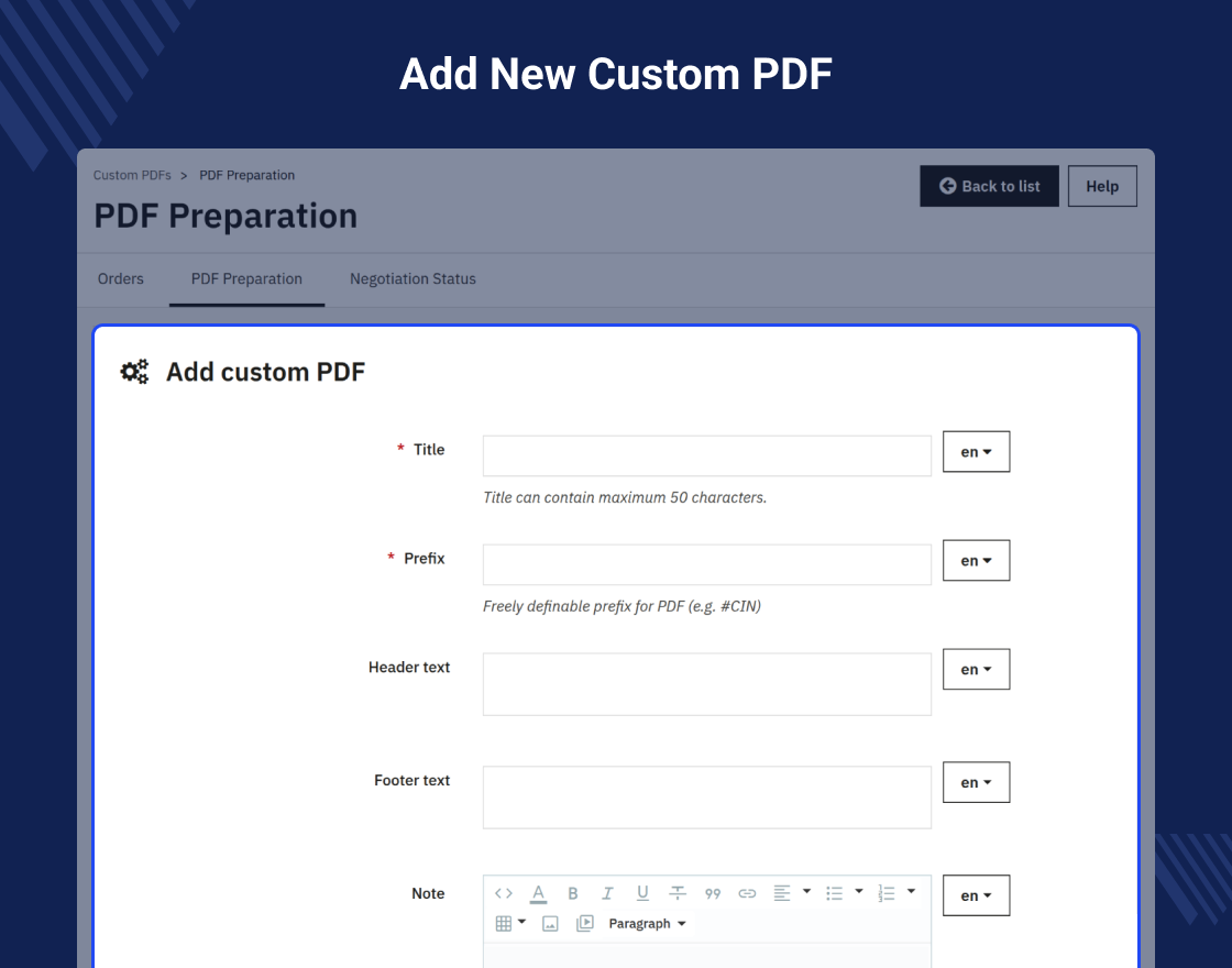 PrestaShop Order Multiple PDF Generator