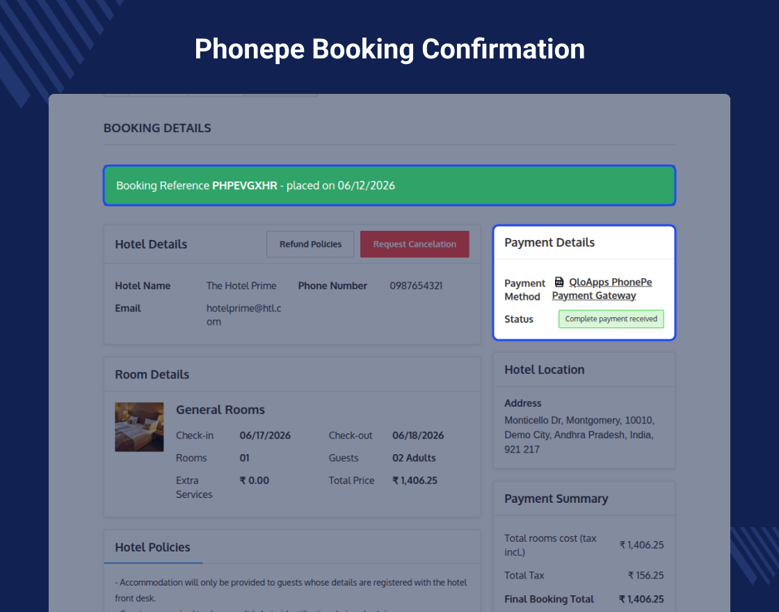QloApps PhonePe Payment Gateway