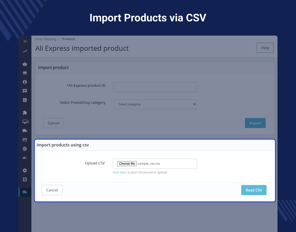 PrestaShop AliExpress Dropshipping - API Based