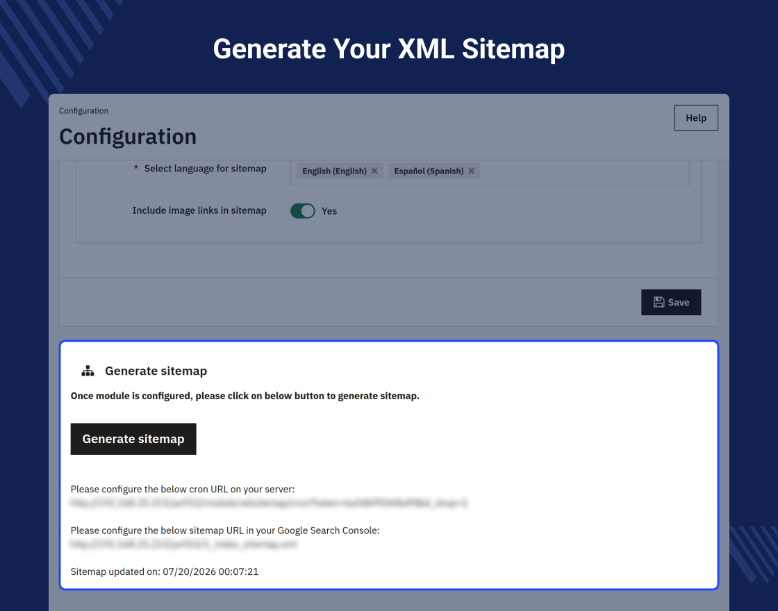 PrestaShop Sitemap Generator